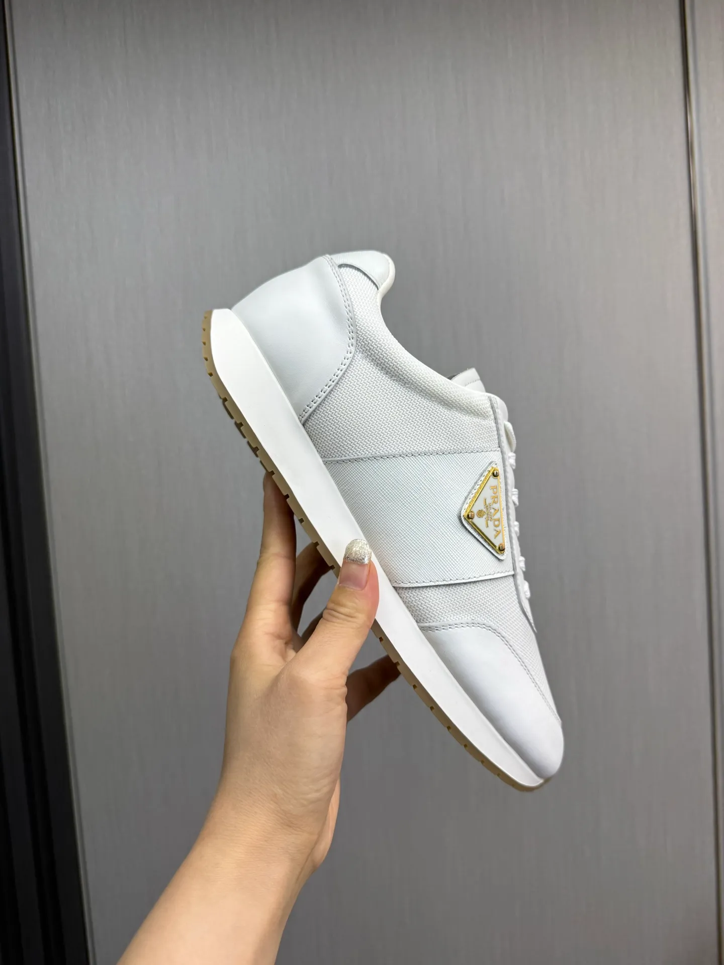 Men's shoes 💰760💰 [PRADA] New models synchronized with the official website, high-quality shipments ✔️Best sellers🔥 Original cowhide with mesh surface + cowhide lining, 1🆚1 replica, original bottom, 38-45 (men's 45 is custom-made and cannot be returned)
